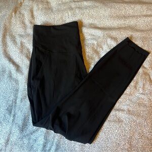 Black Ribbed Lululemon Leggings